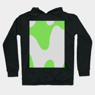 Abstract green and gray swirl pattern Hoodie